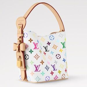 Louis Vuitton All In BB White Multicolor Monogram Shoulder Crossbody Bag